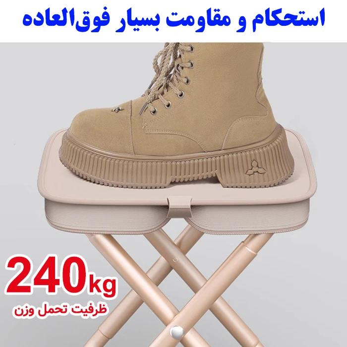 عکس شماره 4 : صندلی سفری تاشو مدل دستی کد 240 ارتفاع 26 سانتی متر