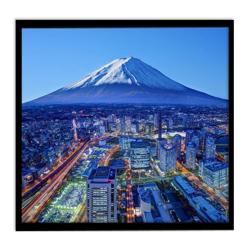 تابلو نوری بکلیت طرح قله کوه و منظره شهری مدل B-S1227