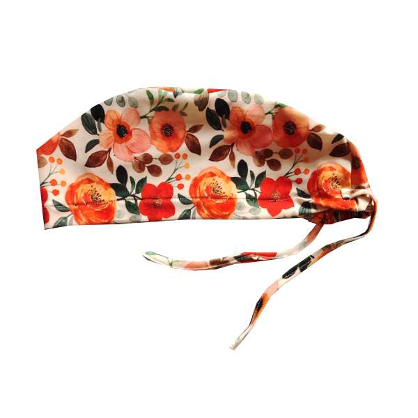 کلاه جراحی طرح گل رز