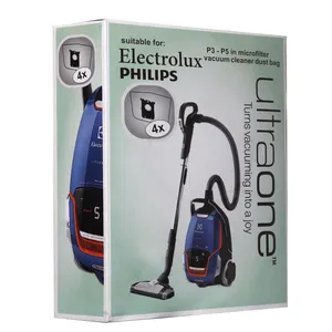 پاکت جاروبرقی مدل UltraOne بسته 4 عددی مناسب برای جارو برقی فیلیپس و الکترو لوکس