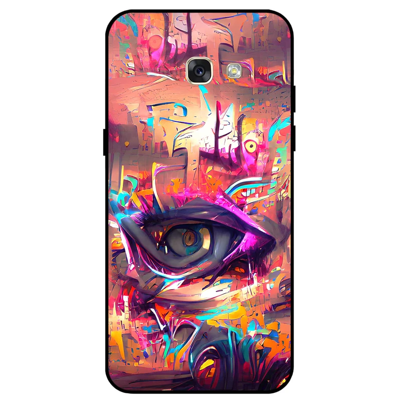 کاور مگافون طرح چشم مدل 2823 مناسب برای گوشی موبایل سامسونگ Galaxy A7 2016 / A710         
