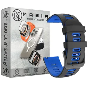 Masir Silicone Zitel 2Color Strap suitable for Amazfit BIPS / BIP LITE / BIP U / BIP U PRO / BEAP S