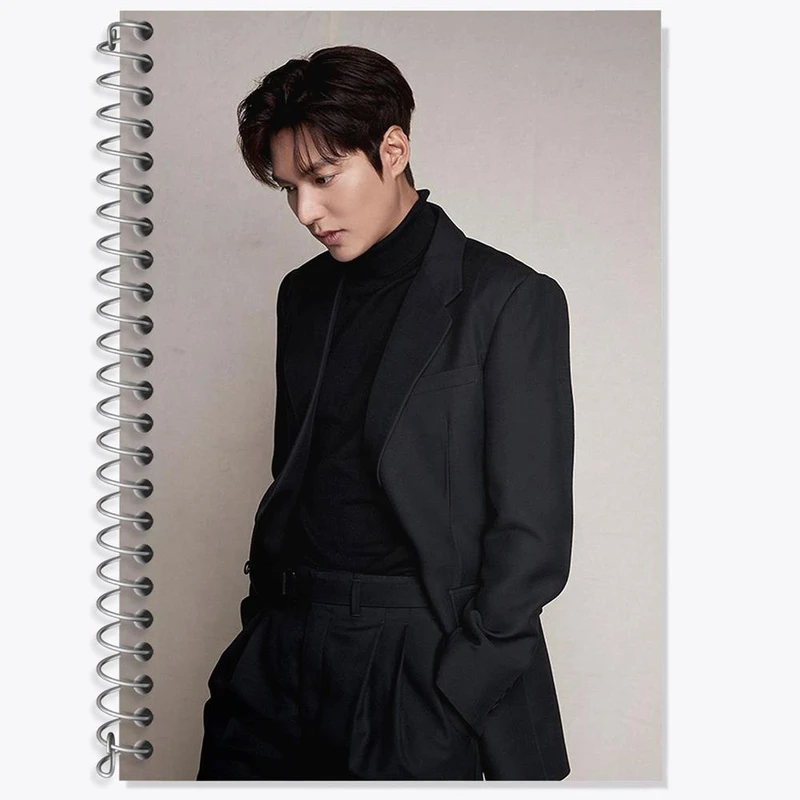 دفتر زبان 50 برگ خندالو مدل دو خط طرح لی مین هو Lee min ho کد 12376