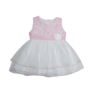 پیراهن دخترانه مدل کد 1211 رنگ صورتی