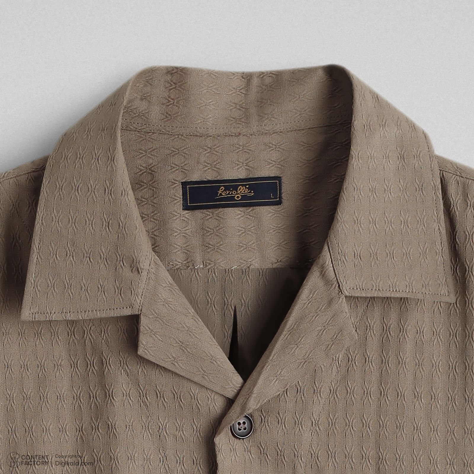 پیراهن آستین کوتاه یقه برگردان مردانه فریولی مدل 111211602 - - 2