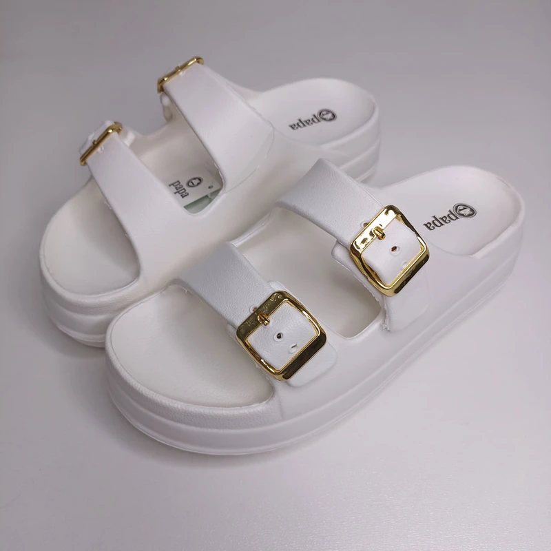 عکس شماره 9 : دمپایی زنانه پاپا مدل نقره کد 1662-cr