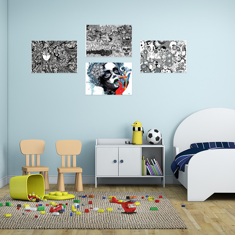 پوستر کد A-1980 مجموعه 4 عددی