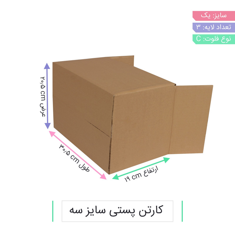 کارتن بسته بندی مدل CS-B01-07 بسته 25 عددی