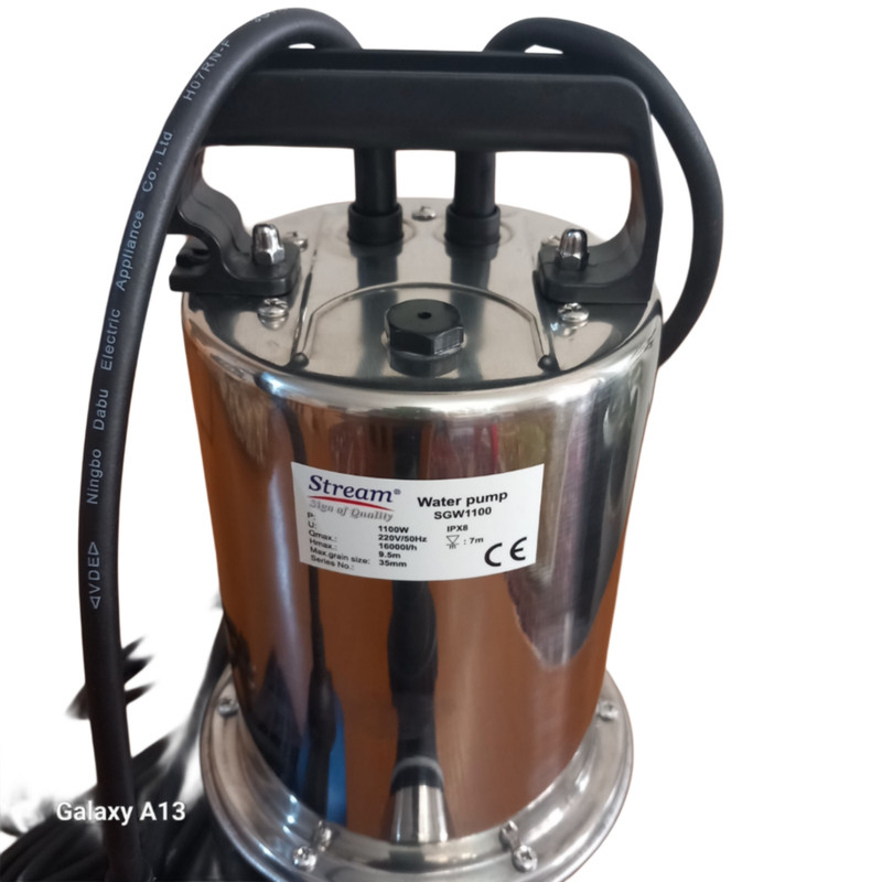 پمپ لجنکش 1/5 اسب بخار استریم مدل SGW1100 فلوتردار