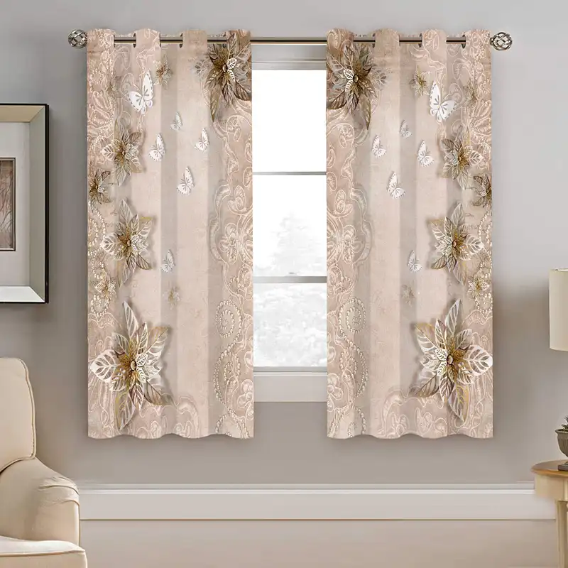 پرده نیروانا طرح سنتی مدل هازان کد 5013 سایز 140×200 سانتی متر