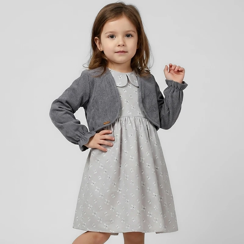 ست کت و سارافون دخترانه مدل ملکه برفی