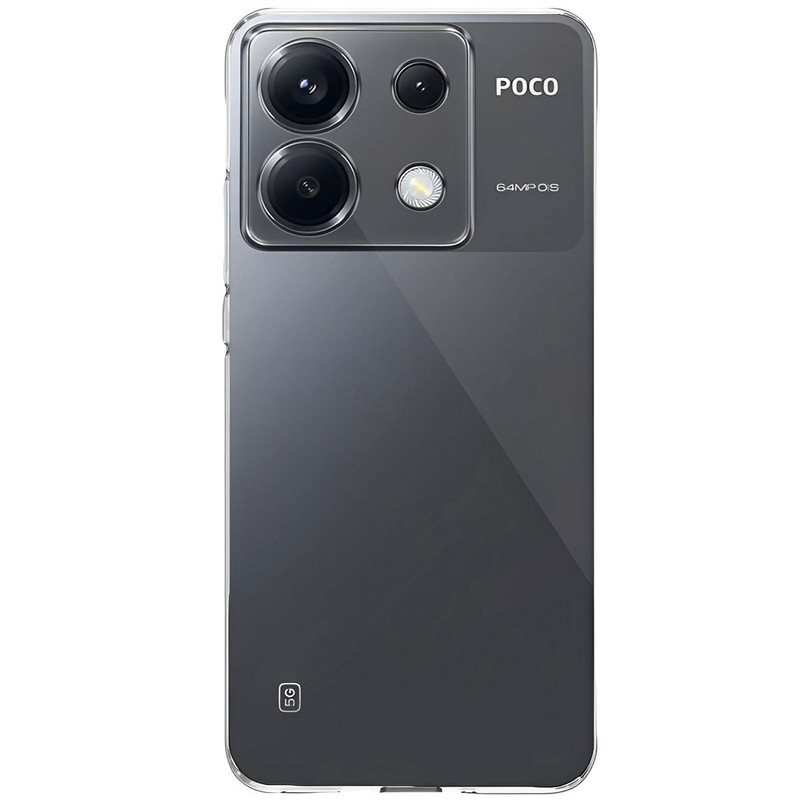 کاور مسیر مدل Plain Clear Jelly مناسب برای گوشی موبایل شیائومی Redmi Note 13 Pro 5G / Poco X6 5G