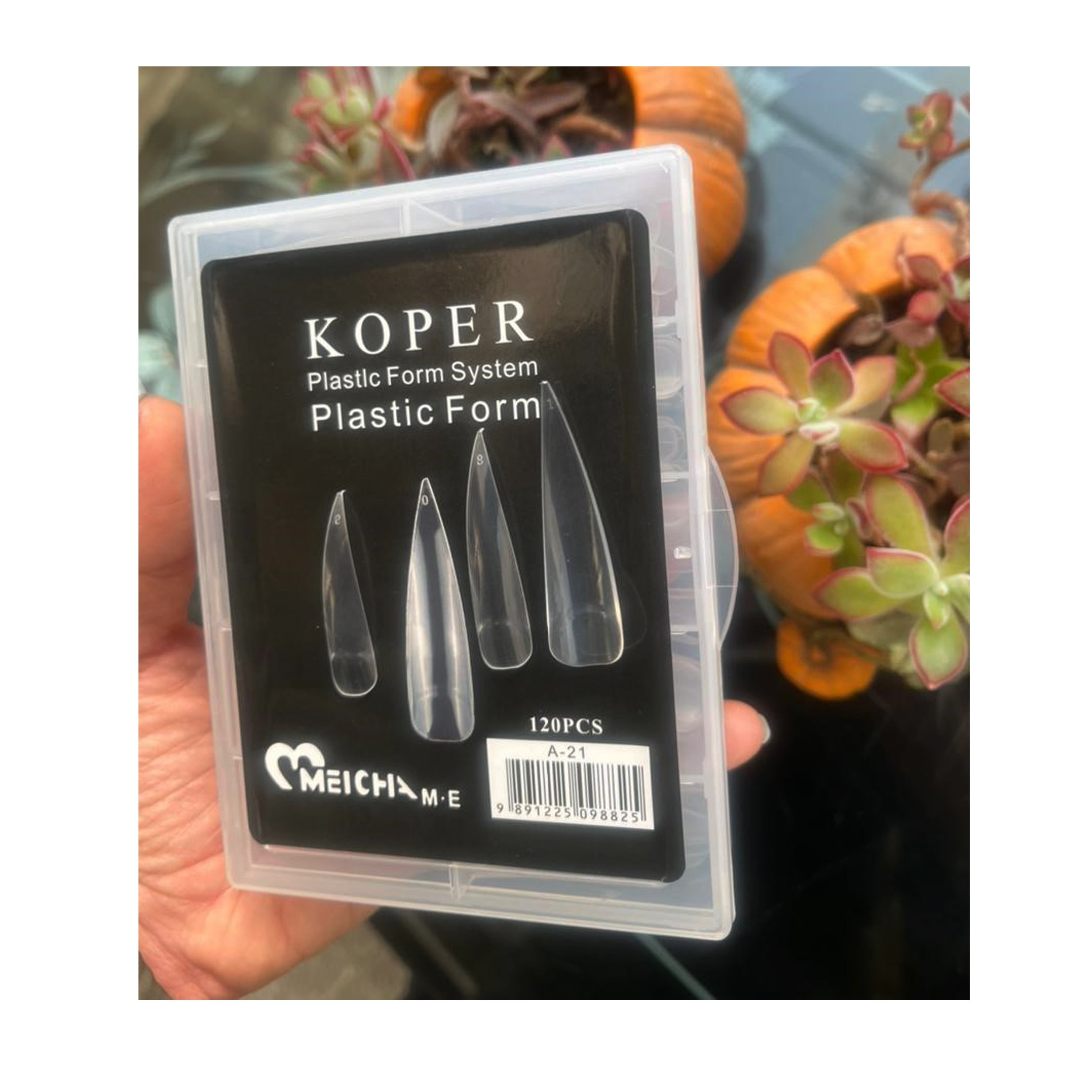 قالب کاشت ناخن کوپر مدل میچا کد A-21 بسته 120 عددی