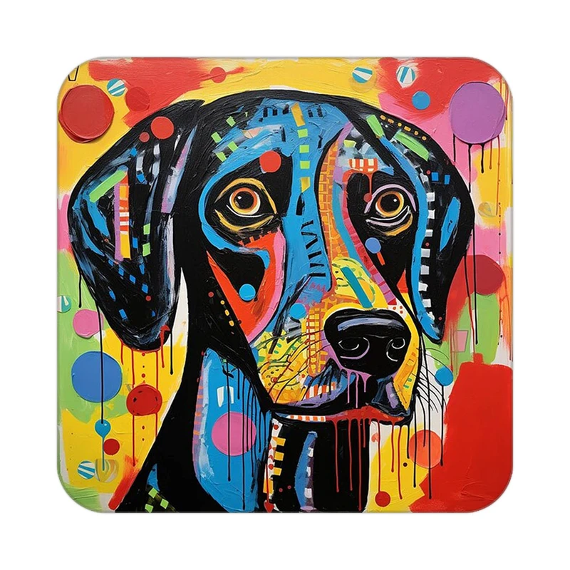 زیر لیوانی کاکتی طرح حیوانات رنگی مدل mp26847