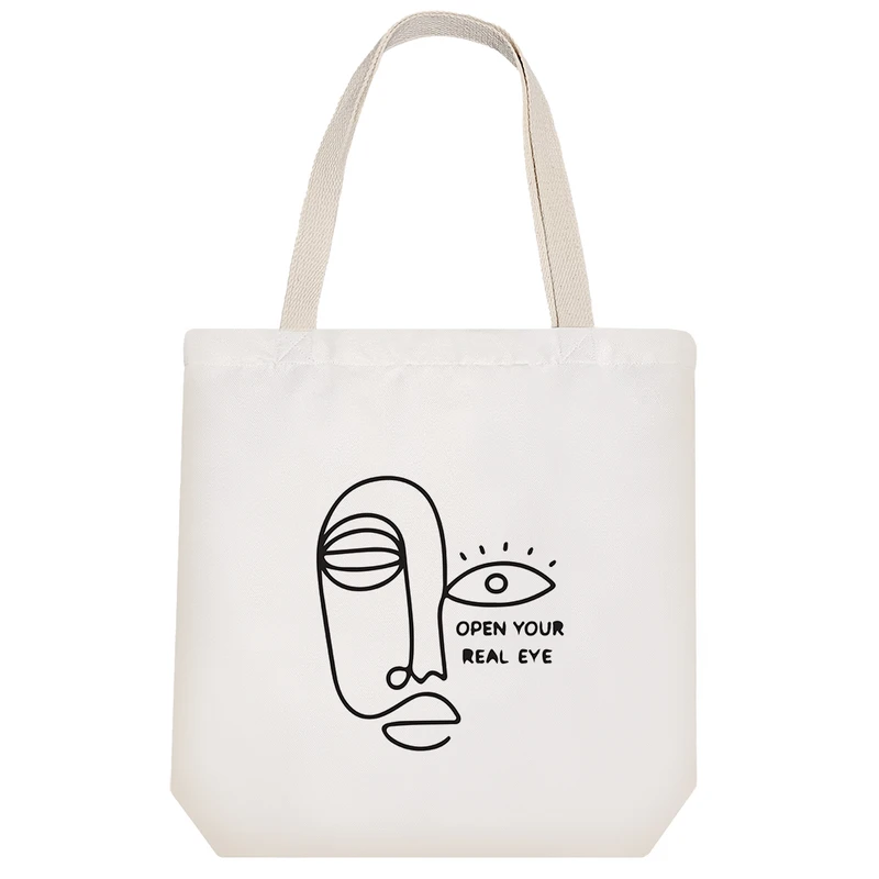 ساک خرید خندالو طرح چشمانت رو باز کن کد 7474