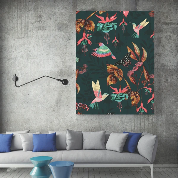  تابلو شاسی طرح گل مدل TSH333