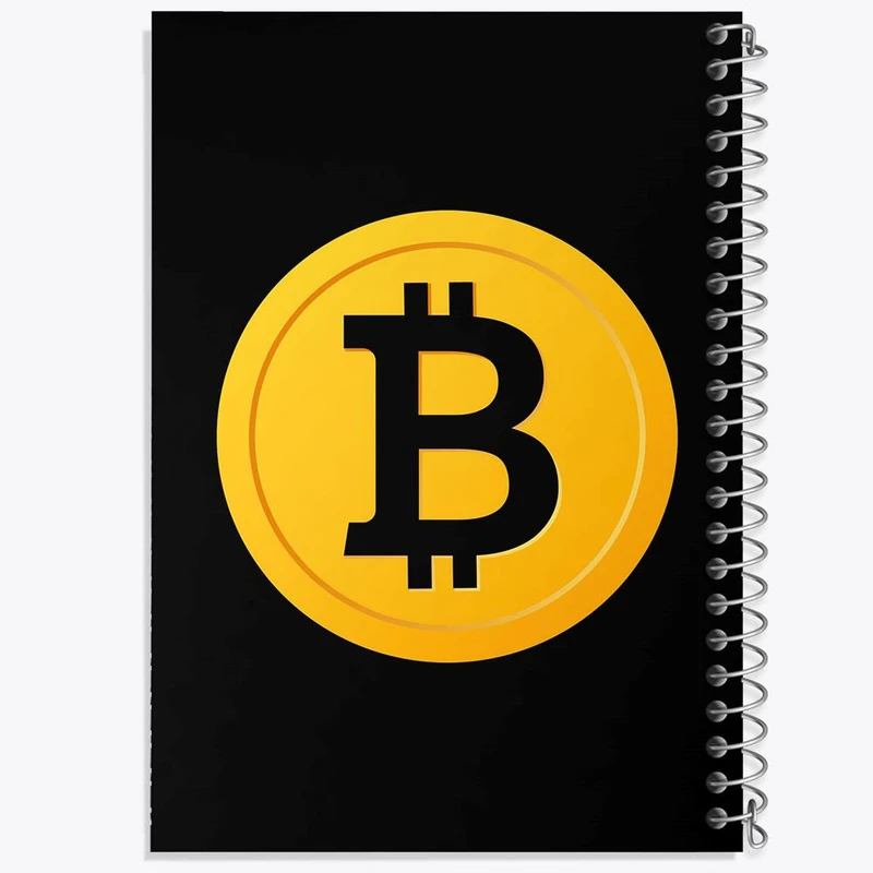 دفتر نقاشی 50 برگ خندالو مدل ارز دیجیتال بیت کوین کد 10901