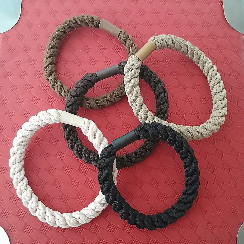 کش مو زنانه مدل طنابی حوله ای کد ngr343 بسته 11 عددی