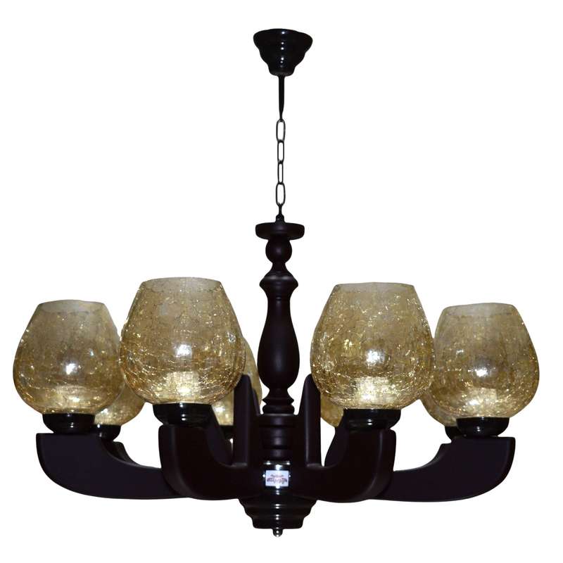 لوستر چوبینه 8 شعله کد C116/8