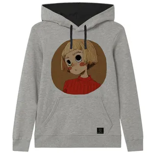 هودی دخترانه 27 مدل دختر کد V83 رنگ طوسی