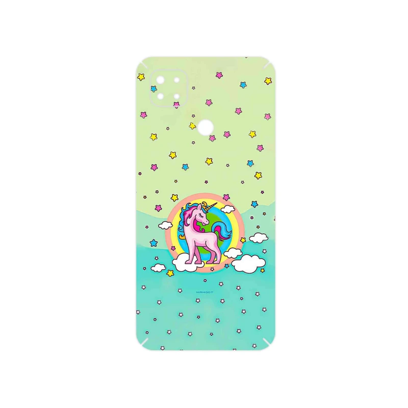 برچسب پوششی ماهوت مدل Rainbow unicorn adventure مناسب برای گوشی موبایل شیائومی Redmi 9 Activ