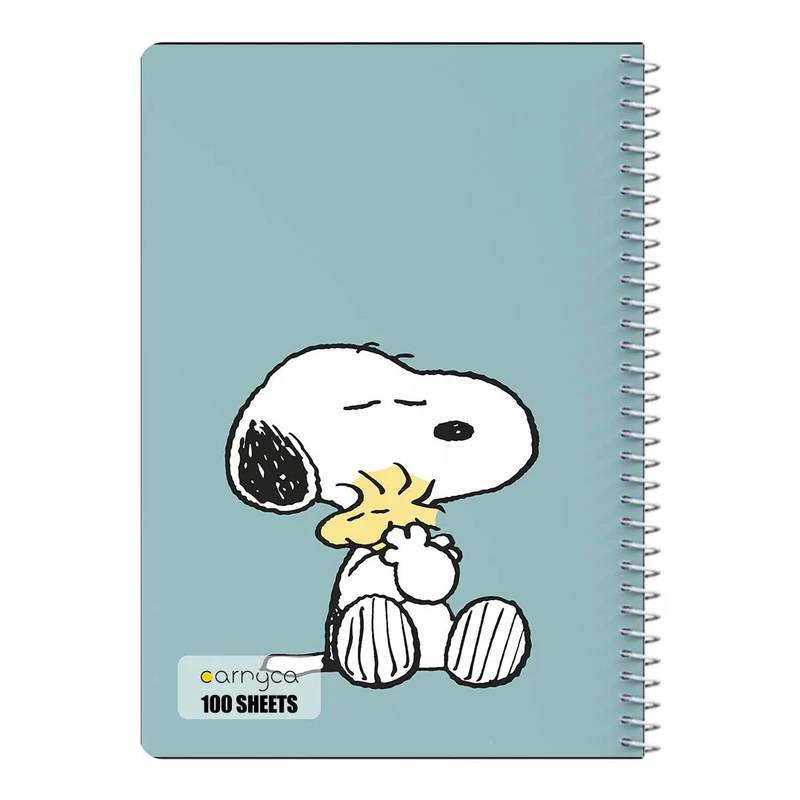 دفتر مشق 100 برگ سیمی کارنیکا طرح فیلم بادام زمینی ها The Peanuts کد 15951