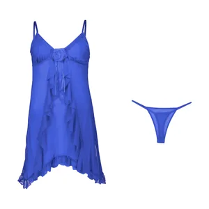 لباس خواب زنانه مدل 2060 Blu