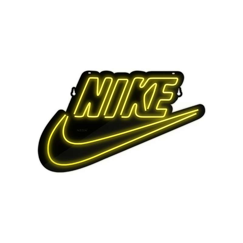 چراغ دیواری نئون دیزاین طرح Text-BL_YL 