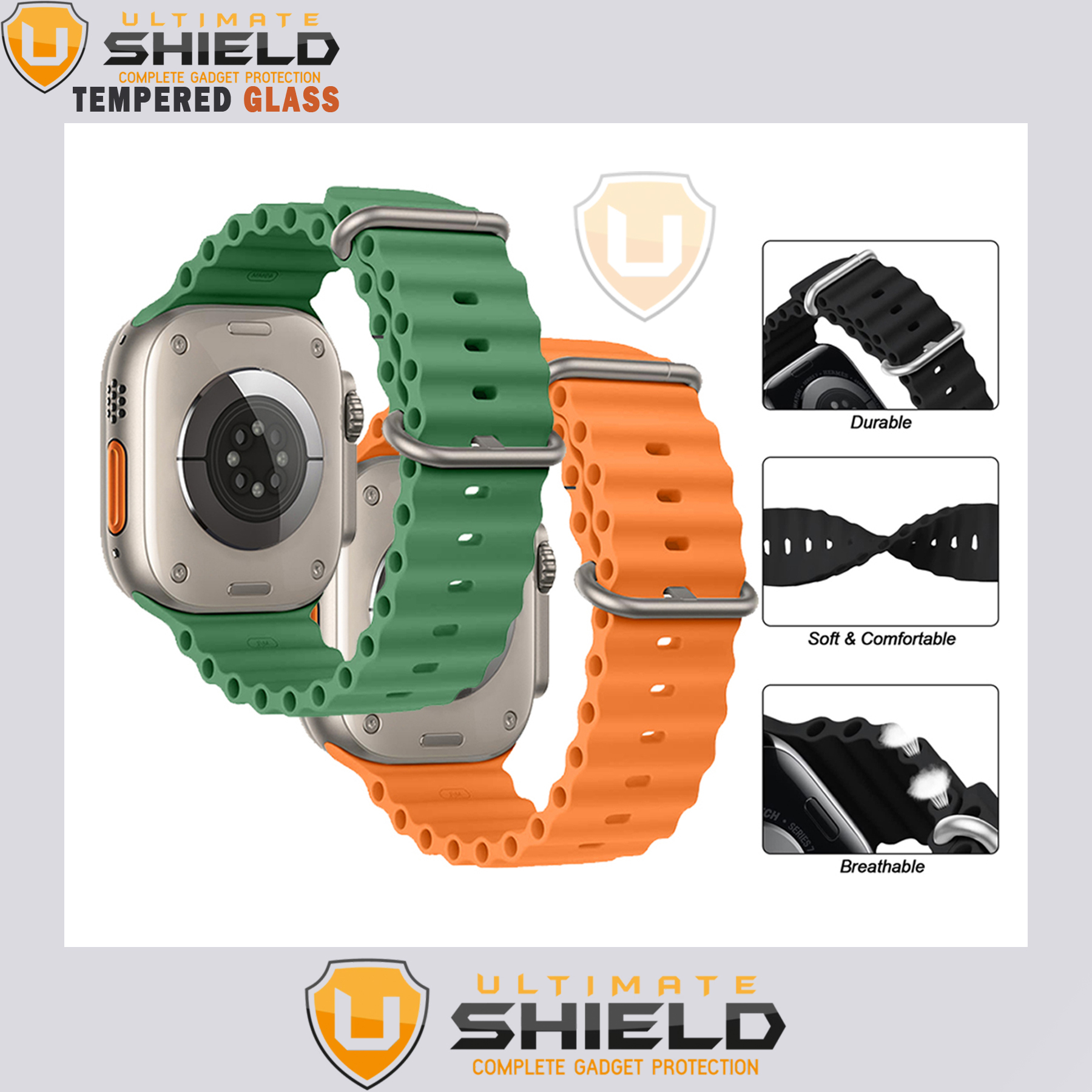 بند آلتیمیت شیلد مدل Ocean مناسب برای اپل واچ 42/44/45/49mm
