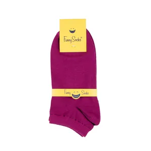 جوراب فانی ساکس مدل 620 رنگ ارغوانی