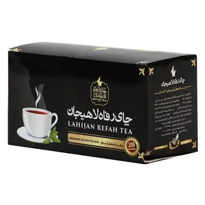 چای سياه کيسه اي معطر چای رفاه لاهیجان بسته 20 عددي