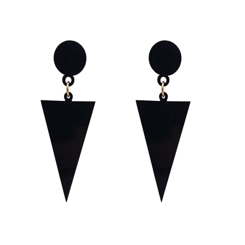 گوشواره زنانه طرح مثلث کد hach-040