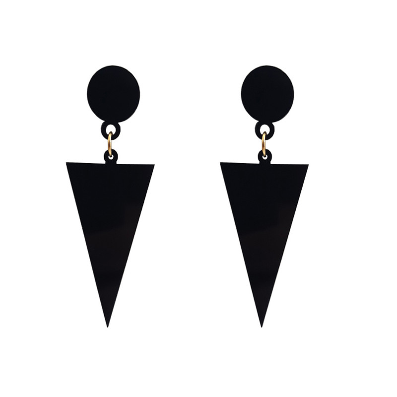 گوشواره زنانه طرح مثلث کد hach-040