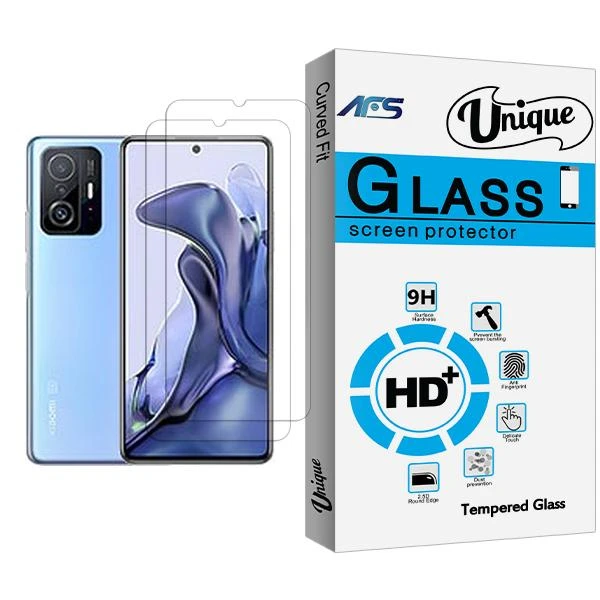 محافظ صفحه نمایش ای اف اس مدل Unique Glass MIX002 مناسب برای گوشی موبایل شیائومی 11T بسته دو عددی