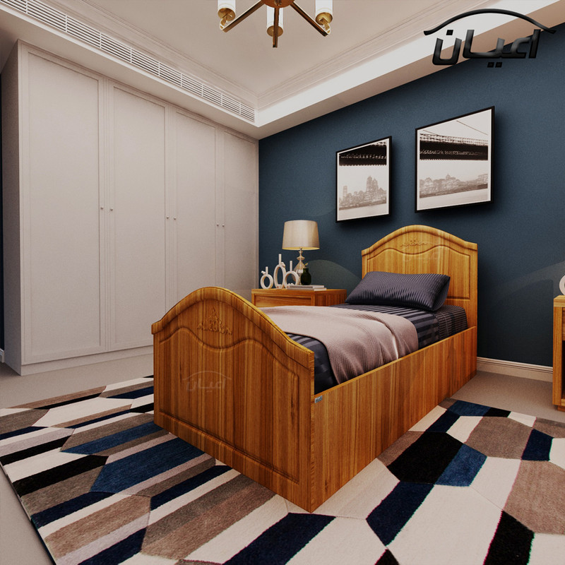 تخت خواب یکنفره اعیان مدل FH404 سایز 90x200 سانتی متر