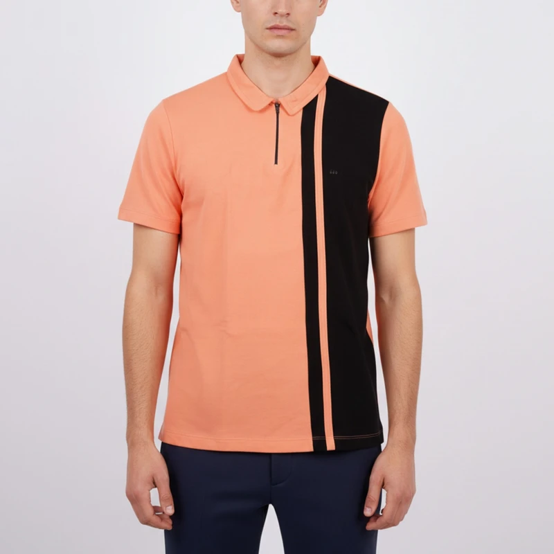 پولوشرت آستین کوتاه یقه برگردان مردانه مدل  BM-NB-D27195
