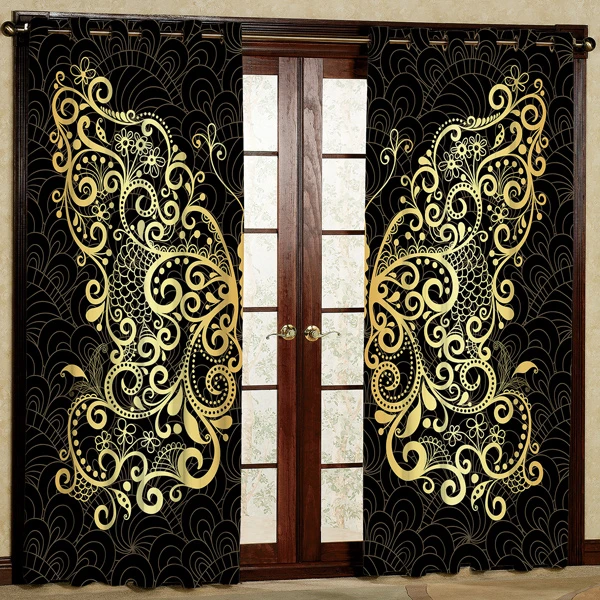 پرده مدل چاپی هازان پانچی کد 347 سایز 200x140 سانتی متر