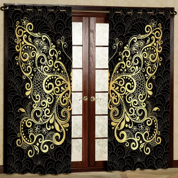 پرده مدل چاپی هازان پانچی کد 347 سایز 200x140 سانتی متر