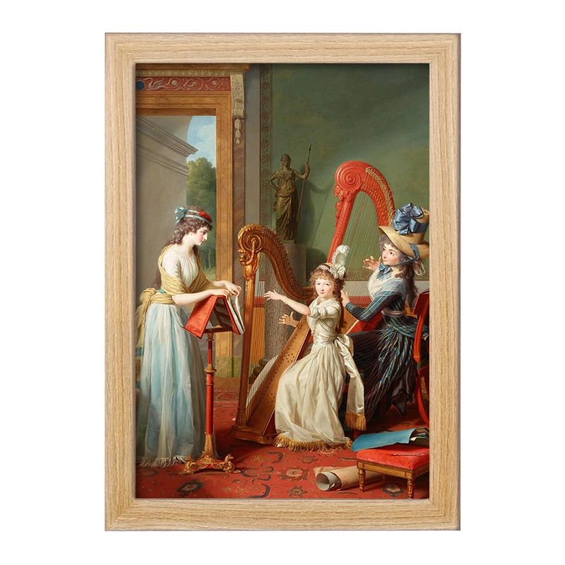 تابلو خندالو مدل نقاشی درس هارپ اثر ژان آنتوان تئودور ژیروس کد F12128