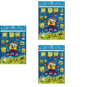 استیکر  کودک طرح باب اسفنجی و پاتریک مدل skate بسته 3 عددی