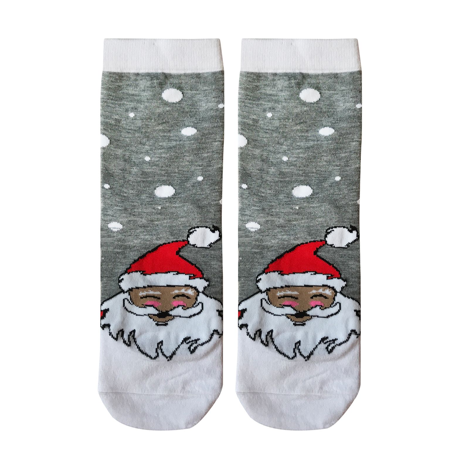 جوراب زنانه تن پوش هنگامه مدل کریسمسی بابانوئل کد T01 -  - 1