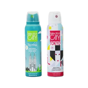  اسپری خوشبو کننده بدن سلکشن سیتی مدل T7 حجم 150 میلی لیتر مجموعه 2 عددی