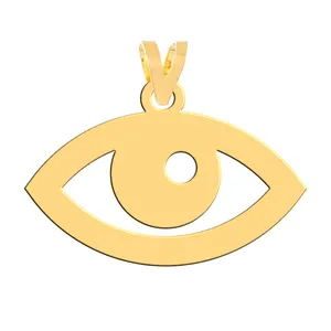 آویز گردنبند طلا 18 عیار زنانه فرشته مدل چشم نظر  WNL-000535