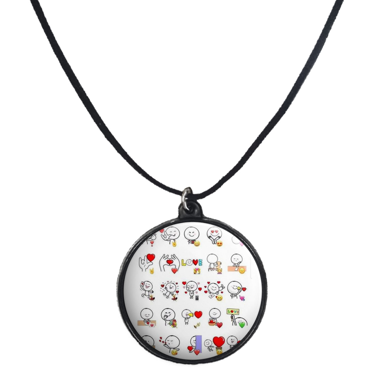 گردنبند پرمانه طرح عاشقانه کد pmb.5402 مدل دو طرفه