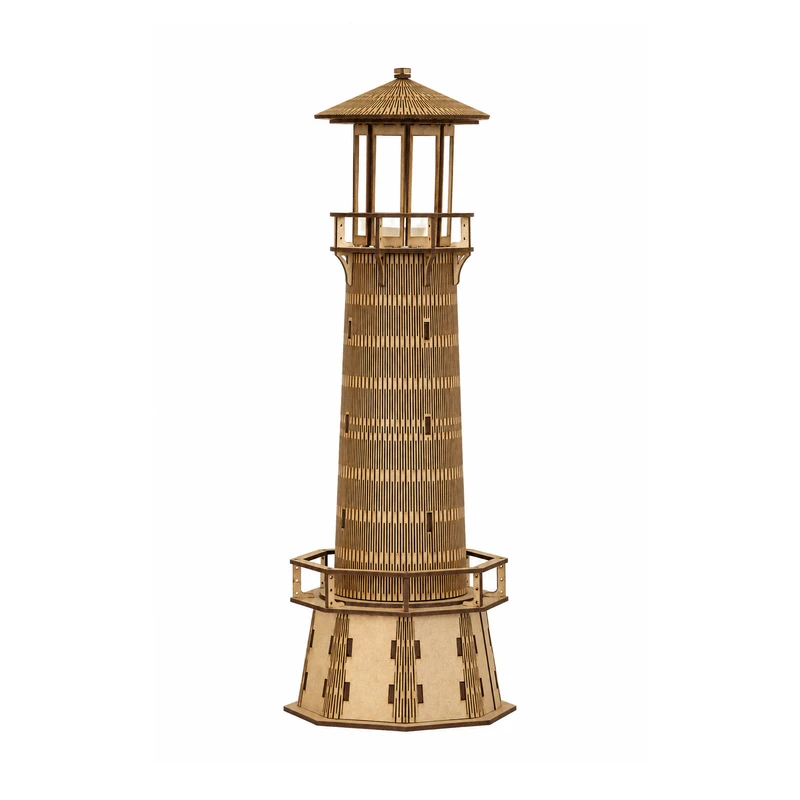 ساختنی 84 تکه مدل فانوس دریایی چوبی کد M419