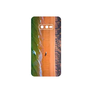MAHOOT Beach and Green Sea Cover Sticker for Samsung Galaxy S10e