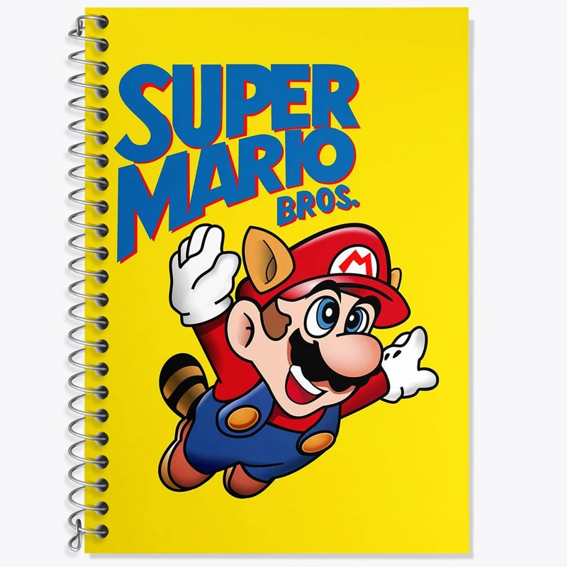 دفتر زبان 50 برگ خندالو مدل سه خط طرح سوپر ماریو کد 30425