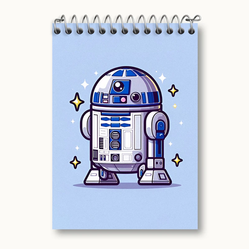 دفتر یادداشت 50 برگ خندالو طرح ربات کد N5739