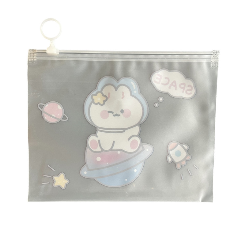 پوشه مدل زیپی طرح خرگوش فضانورد