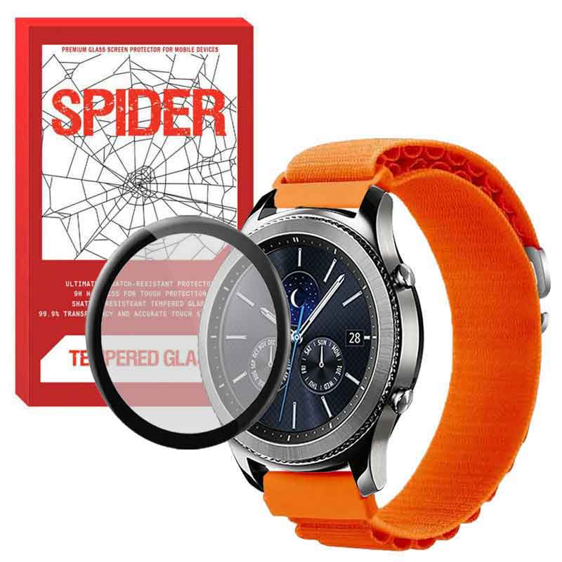 بند اسپایدر مدل LOOP ALPINE مناسب برای ساعت هوشمند سامسونگ Galaxy Gear S3 Classic به همراه محافظ صفحه نمایش